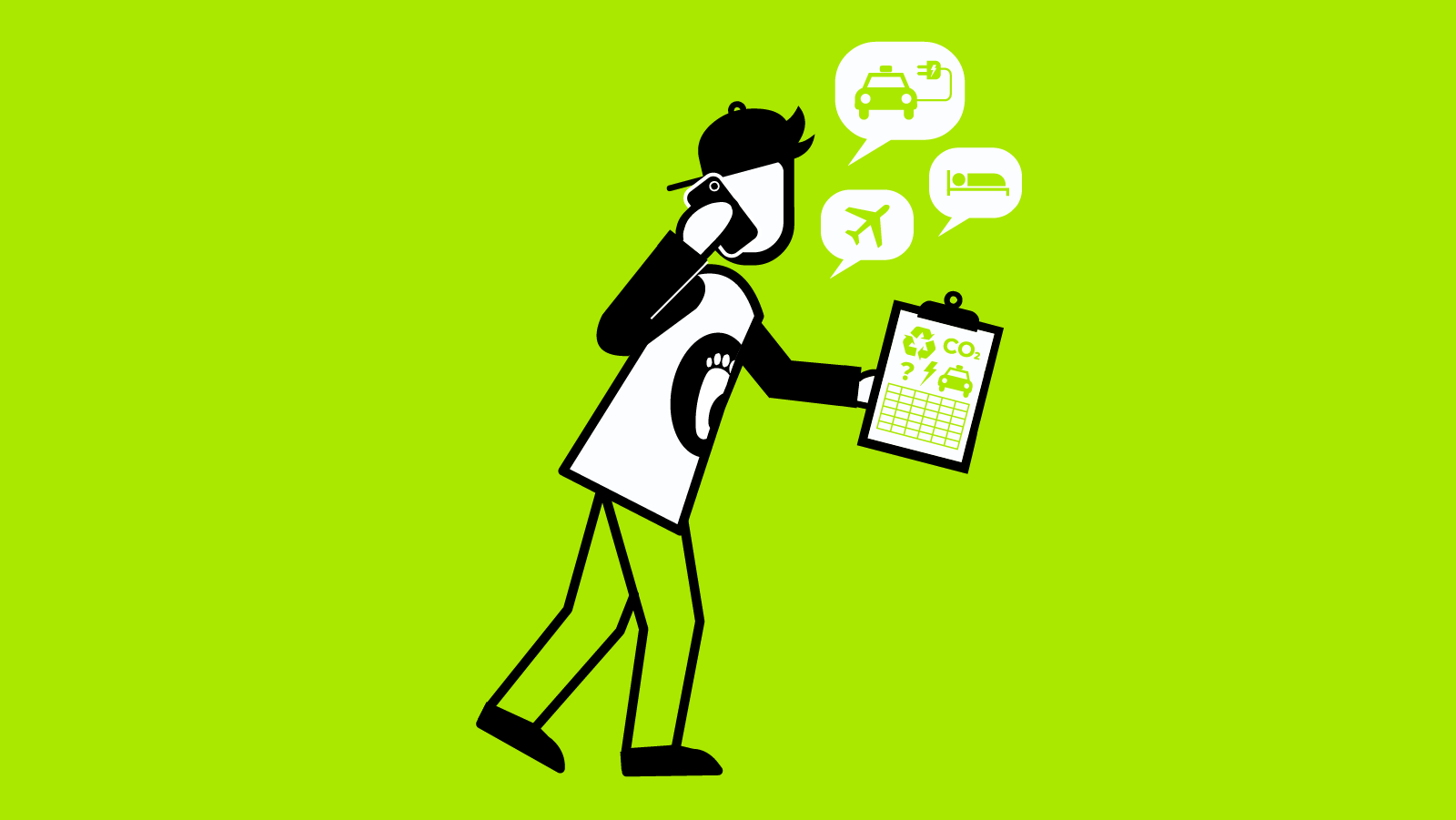 Sustainability assistant illustration